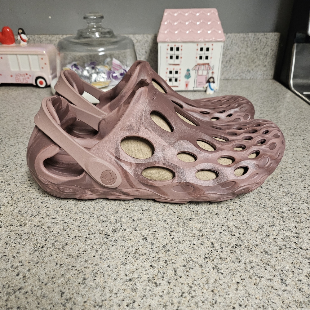 Merrell Perforated Slip-On Sandals in Mauve